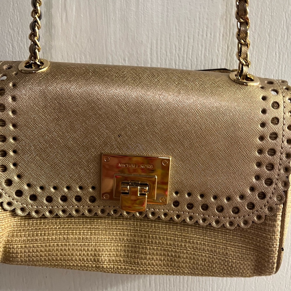 Very pretty gold Michael Kors Crossbody bag